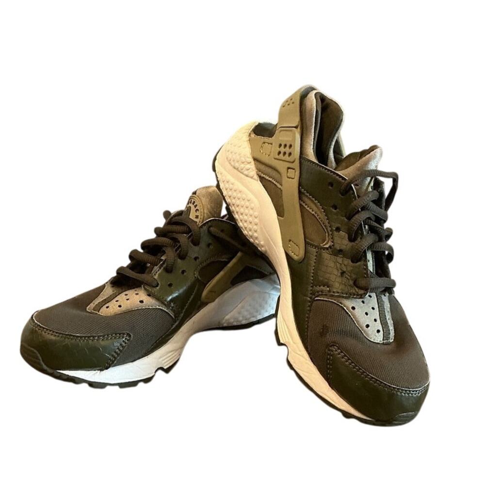 Nike Huarache Running Shoes US 7 EU 38 Olive Green Gym Running Sports Boys Girls - Picture 7 of 7